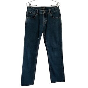 Altamont Apparel A/989 Classic Straight Jeans Dark Wash Shoelace Belt Mens 28